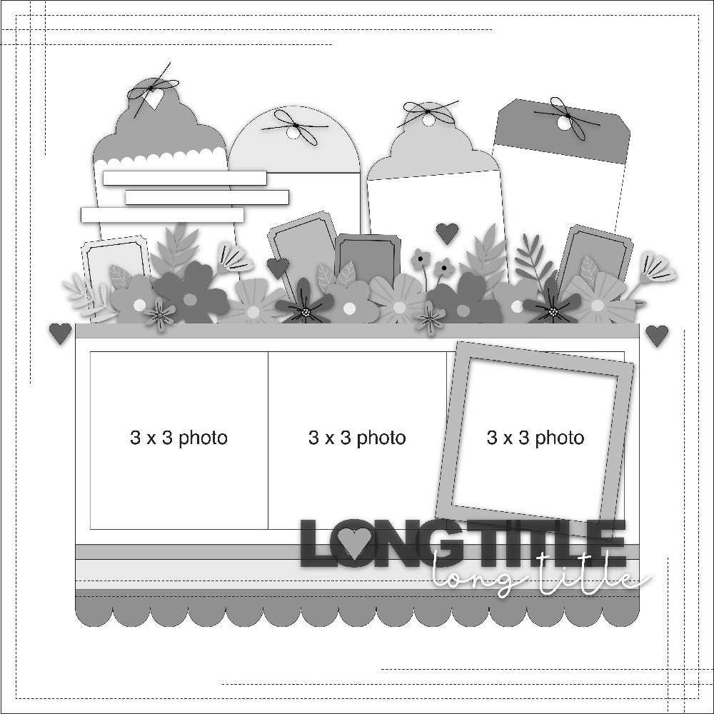 Sweet Tags & Photo Grids: A Delightful Celebration Sketch!